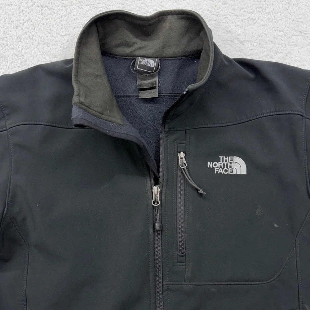 The North Face Apex Bionic‎ Softshell Jacket Mens Medium Black Windproof Fleece